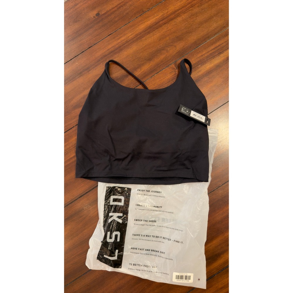 LSKD Elixir Active Tank Black XL WATK0007-Black Womens Workout Top NWT